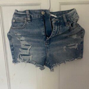 Distressed Jean Shorts